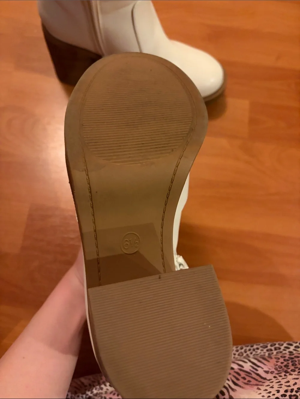 Target White Platform Block Heel Ankle Boots